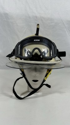 2014 MSA Cairns 1044 C-TRD Fire Helmet White Bourkes Brass Eagle ESS USA
