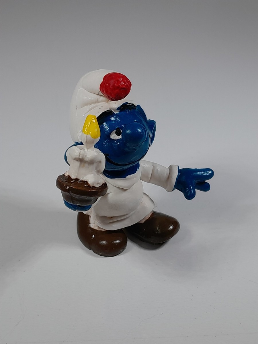Vintage Smurfs Sleepy Candle Pajama Sleepy Bedtime Smurf Figure
