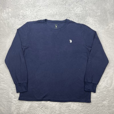 US POLO ASSN. Herren Sweatshirt Gr.M Blau Sweater Pullover Jumper LOGO regular