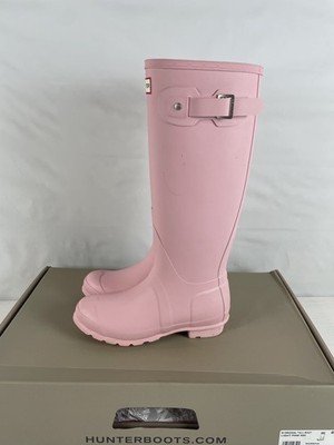 Excellent Hunter Original Tall Women's Rain Boots, Light Pink, W6