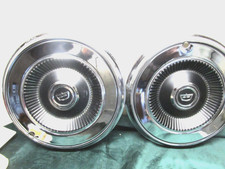 Set Of 2 Aftermarket 1970s Ford Torino Mercury  14 Inch Hubcaps Newold