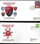 1¢ WONDER'S ~ WELSH RUGBY UNION CENTENARY YEAR GB (2) FDC BOTH SHOWN ~ F28
