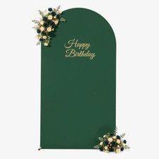 Hunter Green Arch Backdrop Cover 6FT Wedding Party Arch Covers Stretchy Backd...