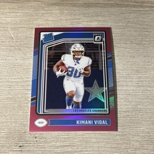 Kimani Vidal Rookie Pink Prizm. 2024 Donruss Optic Pink #262