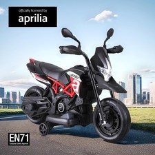 Kids Electric Ride On Car Motorcycle Motorbike Aprilia Licensed Dorsoduro 900