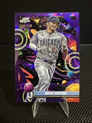 2025 Topps Cosmic Chrome Seiya Suzuki #135 Purple Wave Refractor /150