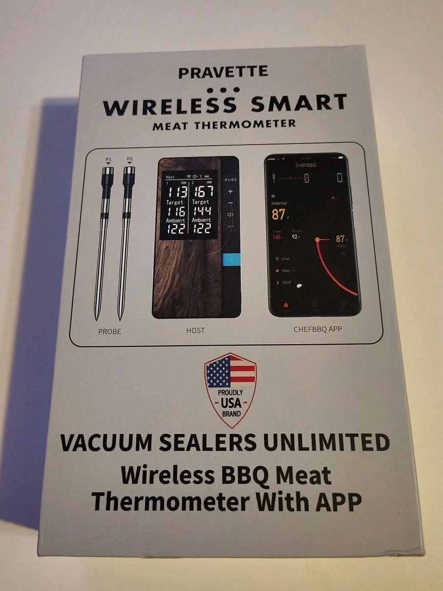 Smart Bluetooth Meat Thermometer - Long Range Wireless Food Thermometer, Digital