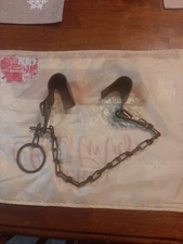 Vintage Cow Kicker Hobbles Chain Hook Farm Dairy Tool Lot of 2