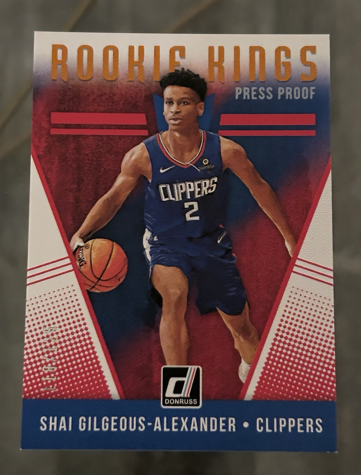 2018 Donruss - SHAI GILGEOUS-ALEXANDER RC SP /125 Press Proof Rookie Kings 🔥🔥