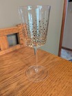 Fitz and Floyd Gold Luster Wine Glass  (1)  Gold Dot Details — photo 1