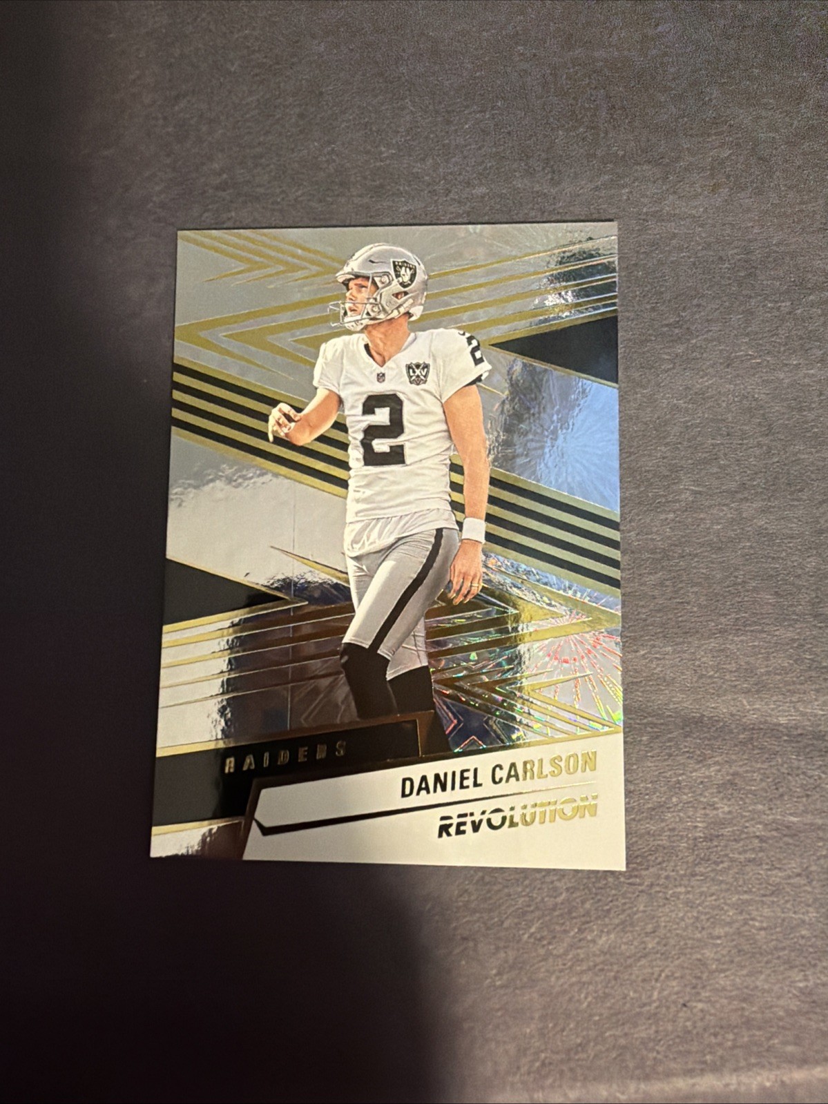 2025 Panini Revolution - Daniel Carlson #102 Fireworks 1/49 Bookend