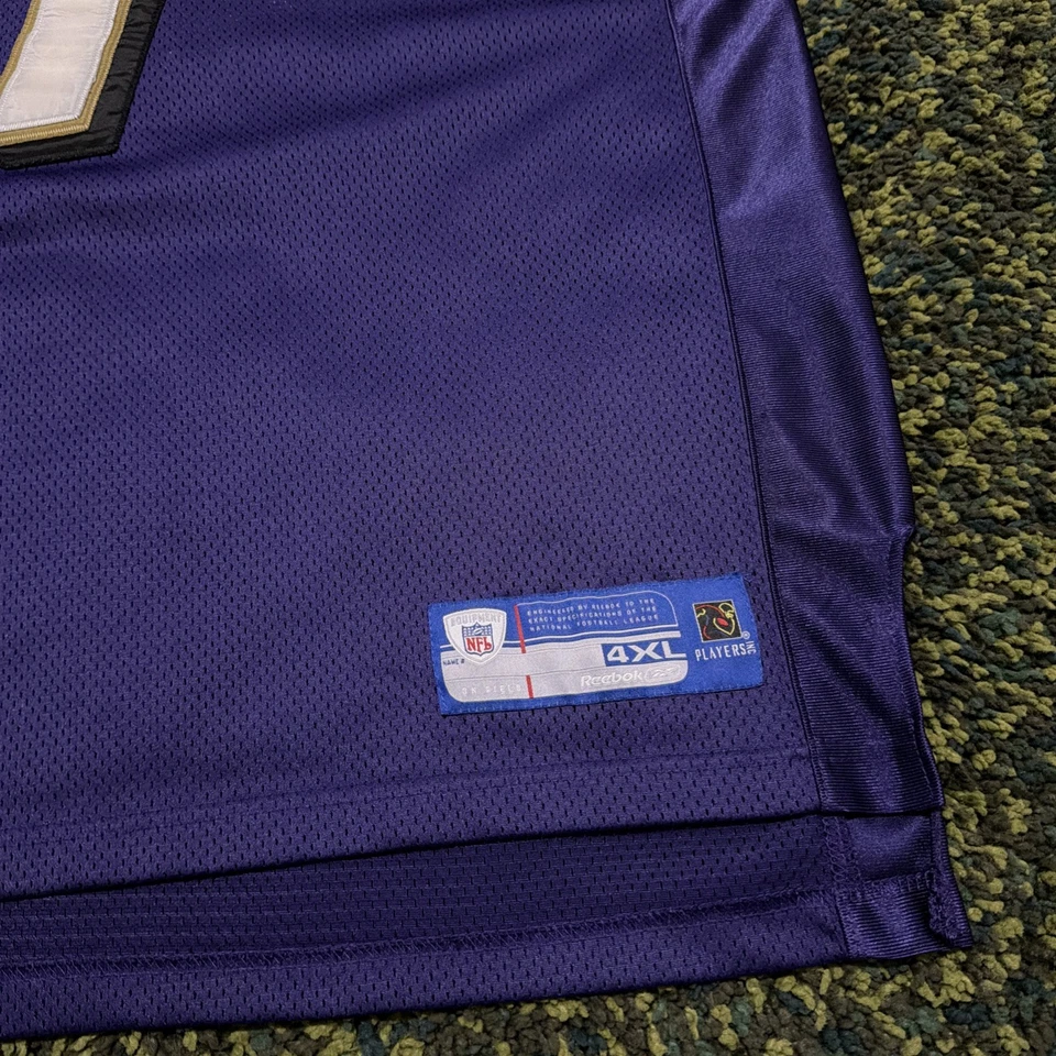 Vintage Reebok Deion Sanders Baltimore Ravens NFL Football Jersey Mens Size 4XL - Image 2 of 4