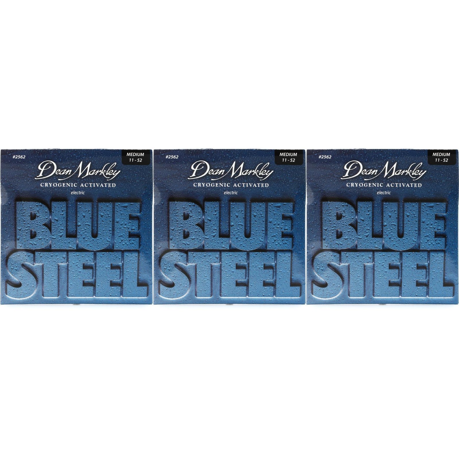 Струны для электрогитары Dean Markley 2562 из голубой стали - .011-.052 средние (3 штуки)
