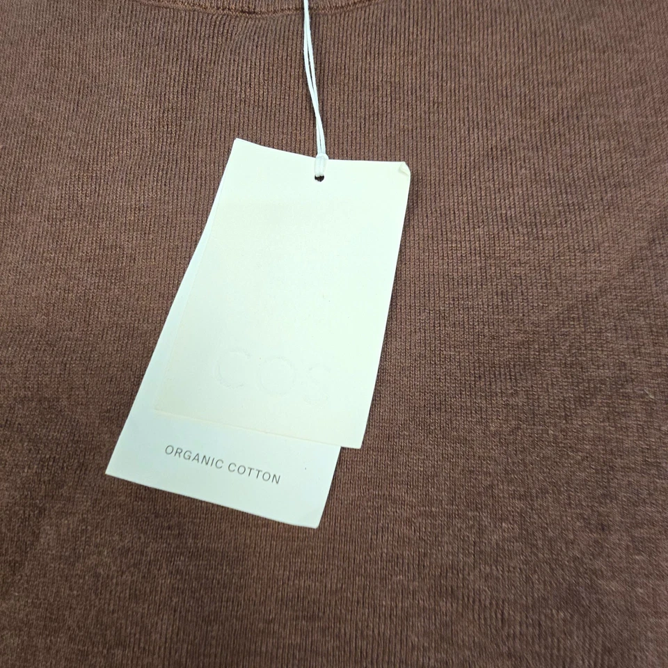 COS Jumper mens SMALL brown long sleeve relaxed knit sweater winter Size S NWT - Image 3 of 4