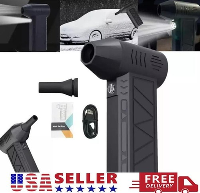 #ad #ad Electric Air Duster Cordless Mini Jet snow Blower Portable Turbo Fan with LED $19.99