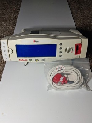 Masimo Rainbow Radical 7 Pulse Oximeter with Sp02 Adapter/ Pre amp Cable