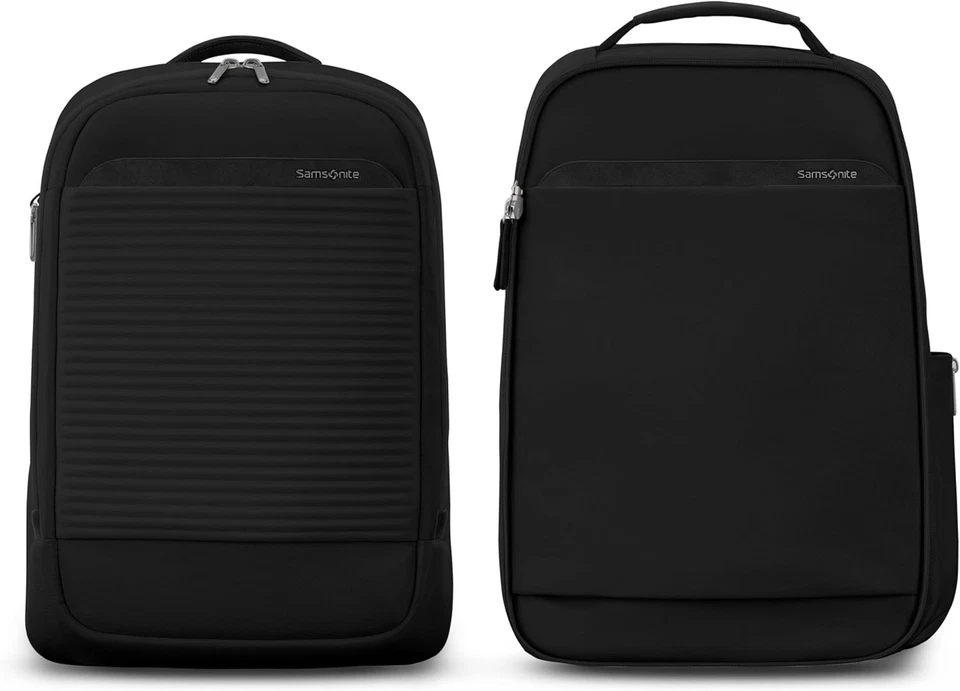 Samsonite Paralux 2-in-1 Travel Backpack Laptop Sleeve With AirTag Holder, Black - Image 3 of 4