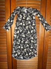 SKELETON CATS, Nightshirt, Primitive wall decor, Halloween, Grungy
