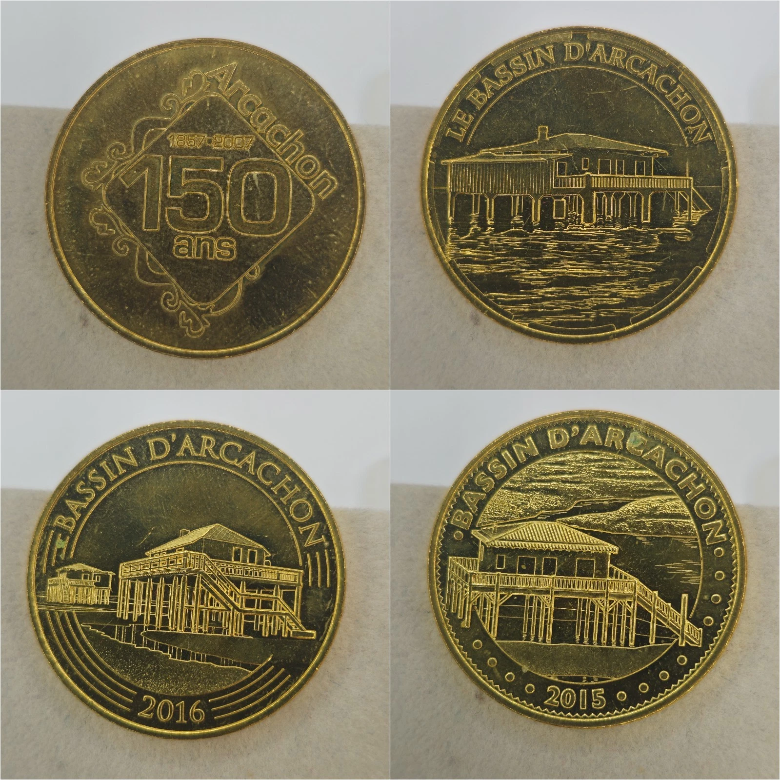 Gironde 33 - Lot Jetons Touristiques Médailles Souvenirs Monnaie de Paris