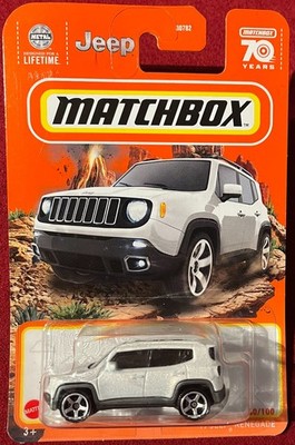 MATCHBOX '19 JEEP RENEGADE WHITE 40/100 . SEE COMBINED OFFERS!