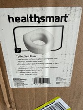 HealthSmart 5" Toilet Seat Riser Raised 300 lb Capacity Open Box