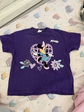 Vintage Minnie Disney shirt purple 90s y2K mickey 8 girls disneyland toddler