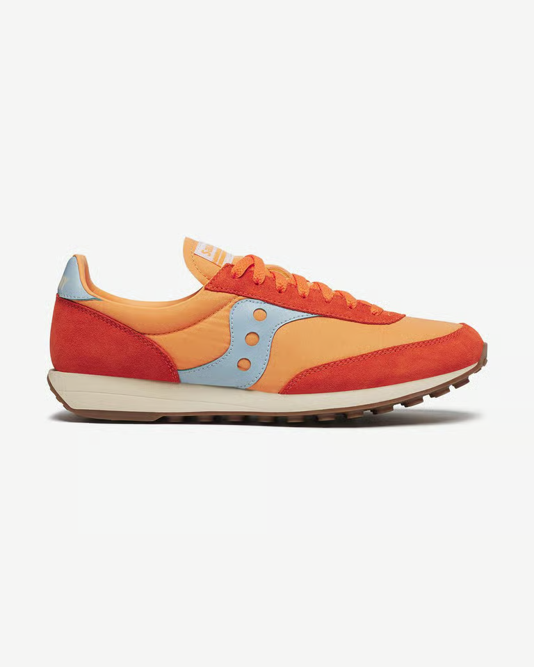 Saucony Originals UK 7.5 Unisex Trainer 80 Trainers Orange/ Sky S70884-7 New