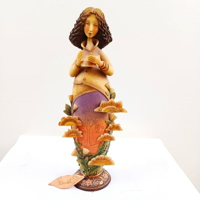 Blooming Wild Karen Hahn Enesco 2003 ''Dusk'' Figurine With Poem & Floral Design