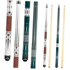 HomeSeason Pool Cue Stick 57" Billiard Cue Sticks Professional 2-Pack(18/21oz)