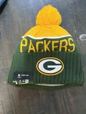 GREEN BAY PACKERS NFL 2015 ON FIELD SPORT NEW ERA KNIT BEANIE HAT NEW WITH TAGS