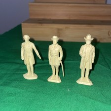 Vtg. Plastic army men Marx General Grant and General Lee Jefferson Davis