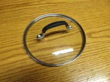 Simply Calphalon Stainless Steel Glass Lid 7" O.D 6 5/8  I.D Cool Handle #88