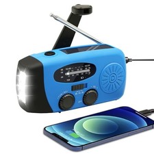 Hand Crank Weather Radio, NOAA Emergency Radio Portable AM/FM Solar Powered