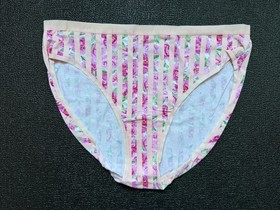 Lot 5 Victoria's Secret sz L High-Leg Brief Cotton Logo Panty Bundle Pack