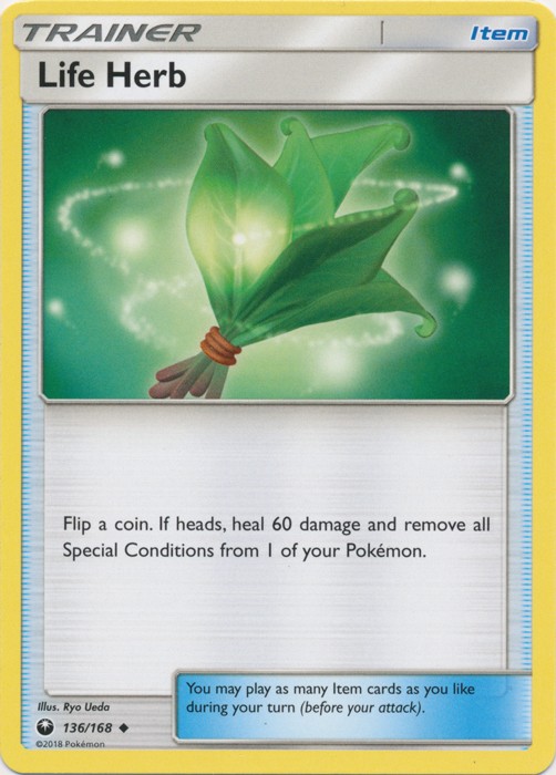 x4 Life Herb - 136/168 - Uncommon Pokemon SM7 Celestial Storm M/NM