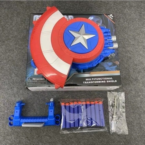Marvel Avengers Mech Strike Monster NERF Captain America Monster Blast Shield - Picture 2 of 2