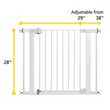 SAFETY 1ST EASY INSTALL BABY GATE FOR DOORWAYS. AUTO-CLOSE PRESSURE-MOUNTED