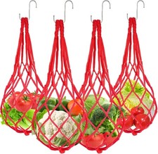 4Pcs Vegetable Fruit Hanging Chicken Feeder, 3Rd Gen Poultry Feeder with S-Shape