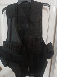tactical vest black