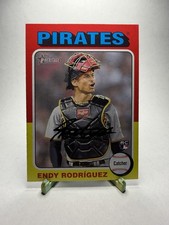 2024 Heritage MINI #488 Endy Rodriguez, Pirates (RC) - Base Rookie Card. rookie card picture
