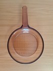 Corning Visions Ware Amber Glass 7" Waffle Bottom Skillet Pan Excellent Conditio — photo 2