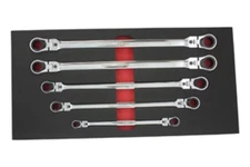 Ez Red WR5ML Double Box Xxl Locking Flex Head Metric Spline Wrench