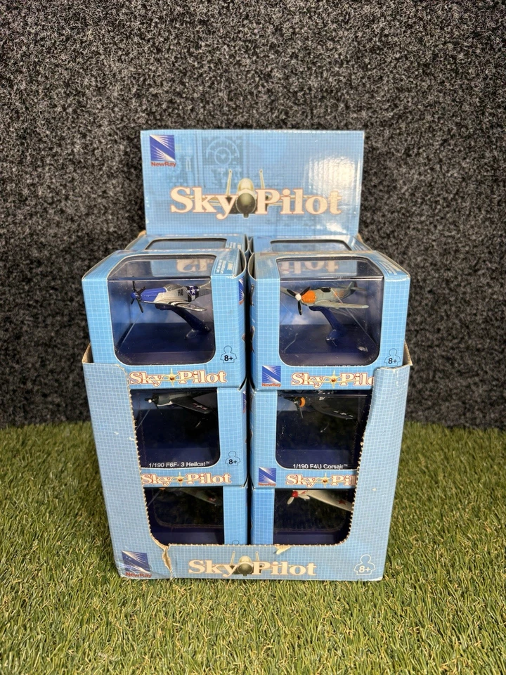 Лот из 12 Sky Pilot литой NewRay дисплей истребителей самолетов запечатанный совершенно новый - Изображение 2 из 4