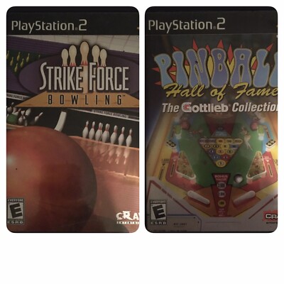 PlayStation 2 Strike Force Bowling & Pinball  Hall Of Fame  PS2 Game All CIB
