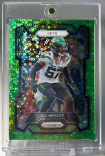 2023 Panini Prizm C.J. Mosley No Huddle Neon Green Disco Prizm /5 SSP Jets 🛩️