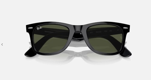 Ray-Ban Original Wayfarer Classic Black/G-15 Green 50mm Sunglasses RB2140 901 50 - 第 6/7 張圖片