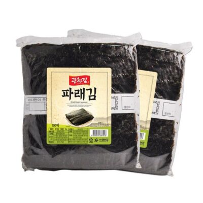 Korean Gwangcheon Parae Seaweed Dry Laver / Yaki Sushi Gimbab Nori / 200 Sheet