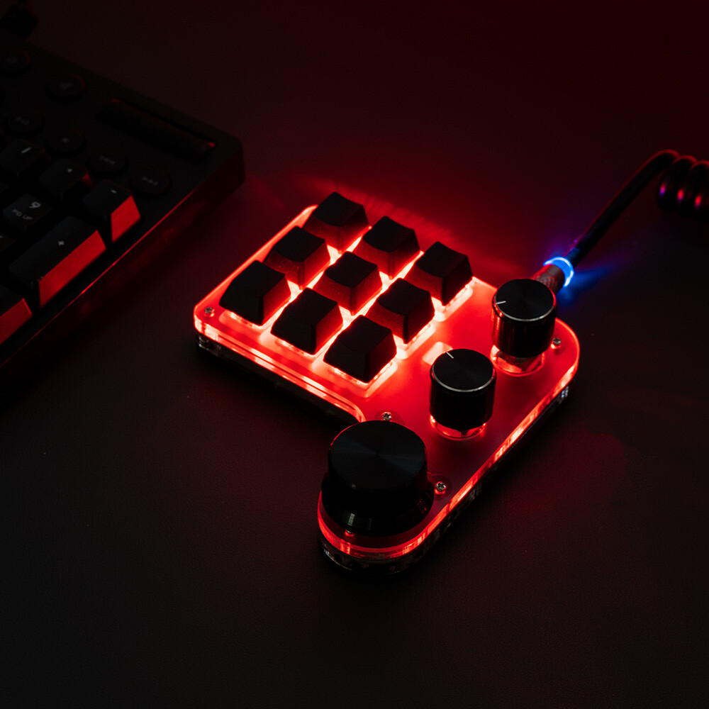 Universal Mechanical Keyboard Clip with 3 Knobs and 9 Multifunction Keys