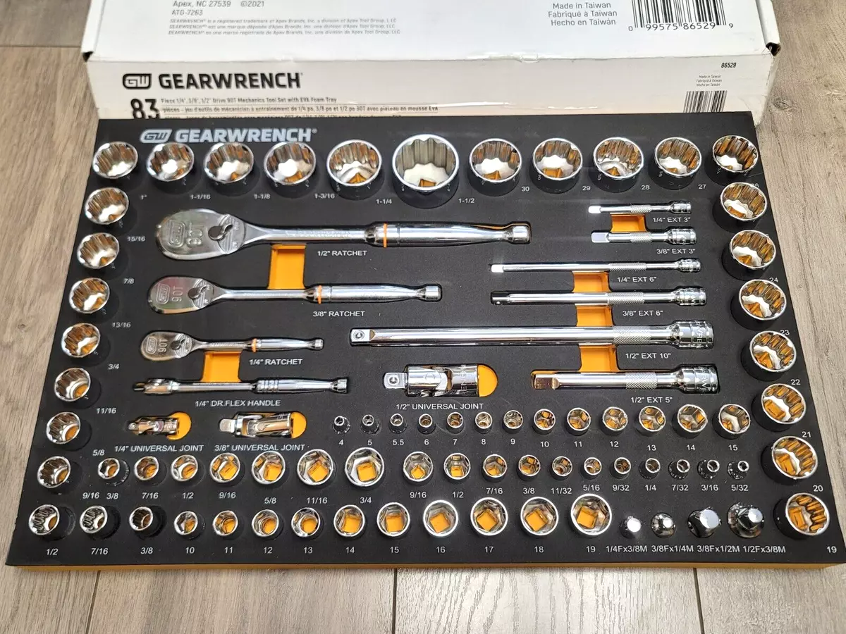 Gearwrench 83pc 1 4 3 8 1 2
