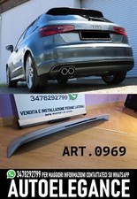 AUDI A3 8V 3 PORTE SLINE 2012+ SPOILER POSTERIORE TETTO LOOK RS3